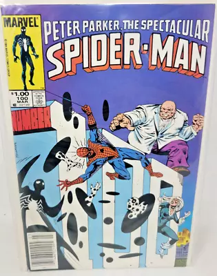 Buy SPECTACULAR SPIDER-MAN #100 Marvel 1985 8.5 Newsstand Al Milgrom Cover Art • 8.57£