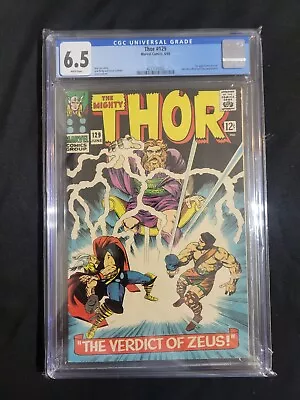 Buy Thor #129 ( CGC 6.5 ), Korby & Colleta Cover, Marvel - 1966 • 108.92£