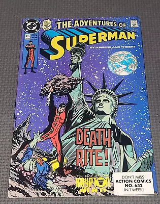 Buy ADVENTURES OF SUPERMAN #465 (1987) 1st Appearance Hank Henshaw DC Comics • 5.44£