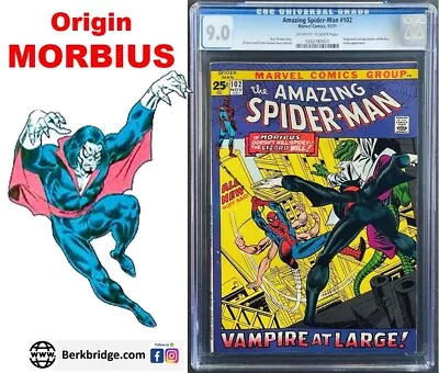 Buy Amazing Spider-man 102 Cgc 9.0 Morbius Origin 11/71 💎unpressed Graded 7/15/2015 • 306.76£