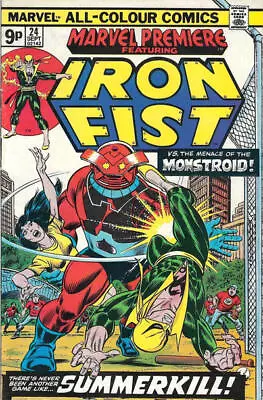Buy Marvel Premiere (1972) #  24 UK Price (5.0-VGF) Iron Fist Vs. The Monstroid 1975 • 11.25£
