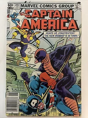 Buy Captain America #282 Newsstand 1st Jack Monroe As Nomad Marvel 1983 VF/FN • 9.31£