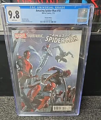 Buy Amazing Spider-Man #10 Dell’Otto Variant Graded CGC 9.8 1:50 • 388.30£