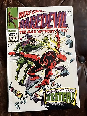 Buy Daredevil #42 1st Appearance Jester! Marvel 1968!!! • 16.91£