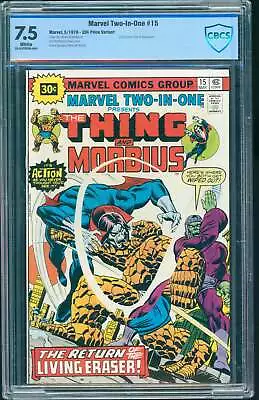 Buy Marvel Two-In-One #15 (Marvel, 1976) CBCS 7.5 - PRICE VARIANT • 77.66£