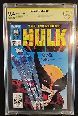 Buy Incredible Hulk #340 CBCS 9.4 NM Signed Bob Wiacek Not CGC 🔥🔥 • 232.97£