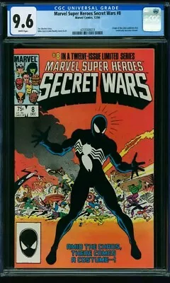 Buy Marvel Super Heroes Secret Wars #8  9.6 Cgc  White Wp Origin Venom Symbiote • 255£