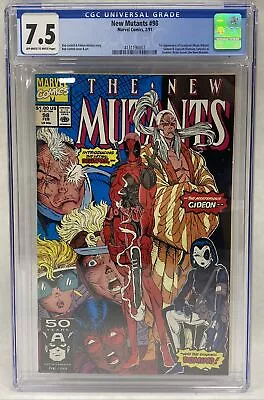Buy 🔥The New Mutants #98. 1st Appearance Of Deadpool! CGC 7.5 Graded. • 271.81£