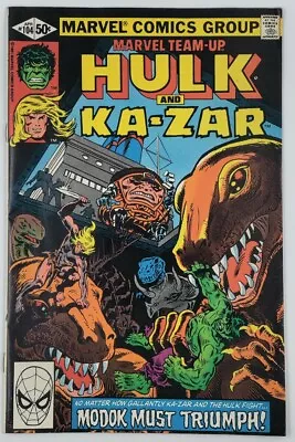 Buy HULK And KA-ZAR #104- Marvel Team-Up- Marvel Comics April 1981 • 4.67£