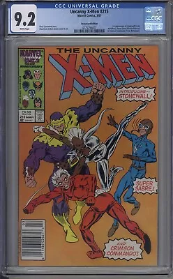 Buy Uncanny X-men # 215 CGC 9.2 !!NEWSSTAND!! • 31.06£