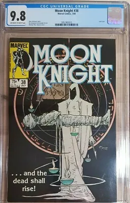 Buy 1984 Moon Knight 38 CGC 9.8 Last Issue Classic Cover RARE • 151.71£