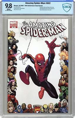Buy Amazing Spider-Man #602B McKone 1:10 Variant CBCS 9.8 2009 21-40C731D-055 • 64.46£