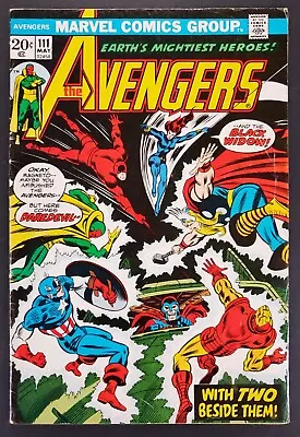 Buy Avengers #111 Black Widow Joins Avengers Marvel Comics 1973 • 11.65£