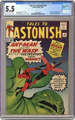 Buy Tales To Astonish #44 CGC 5.5 1963 3777375010 1st App. And Origin Wasp • 753.31£