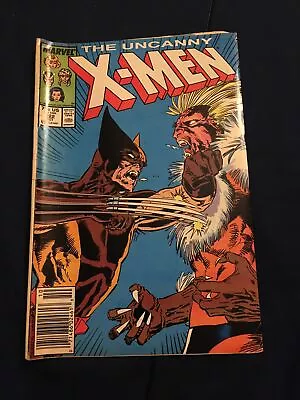 Buy Uncanny X-men #222 Wolverine Vs Sabretooth Cover Newsstand Marvel Comics 1987 • 8.53£