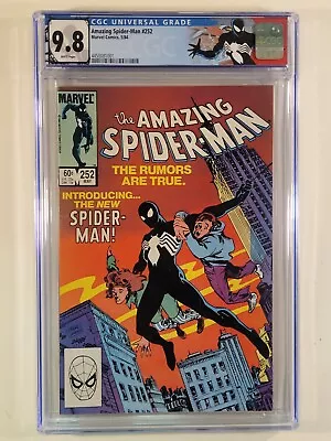 Buy Amazing Spider-Man #252 CGC 9.8 1st Black Costume 1983 Marvel Comics Venom • 1,087.24£