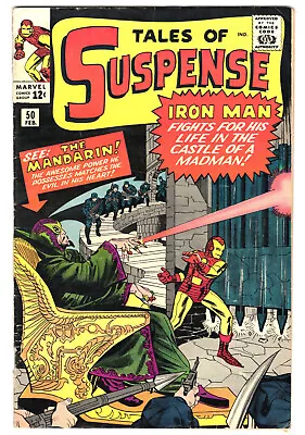 Buy Tales Of Suspense #50 Very Good Plus 4.5 Iron Man First Appearance Mandarin 1964 • 186.38£