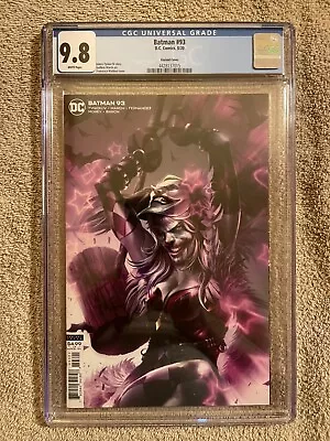 Buy Batman  # 93 , CGC 9.8 , Ltd Card Stock Variant  , Francesco Mattina !! • 42.71£