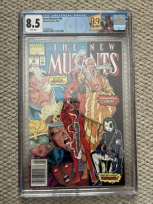 Buy New Mutants #98 CGC 8.5 (1991) 1st Appearance Deadpool Gideon Copycat Newsstand • 350£