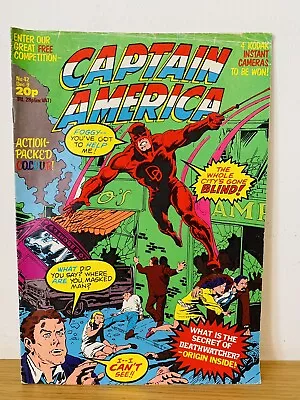 Buy Captain America #42 9th December 1981 Daredevil Marvel British Weekly Comics • 8.99£