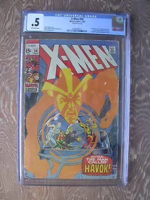 Buy X-Men   #58   CGC 0.5   1st Appearance Of Havok In Costume • 58.35£