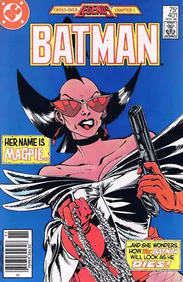 Buy Batman #401 (Newsstand) FN; DC | Legends Cross-Over 1 1st Print - We Combine Shi • 4.64£
