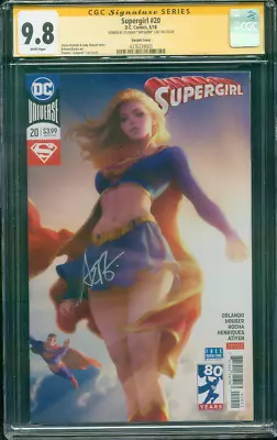 Buy Supergirl 20 SS 9.8 Artgerm Variant Cover 6/18 • 310.64£