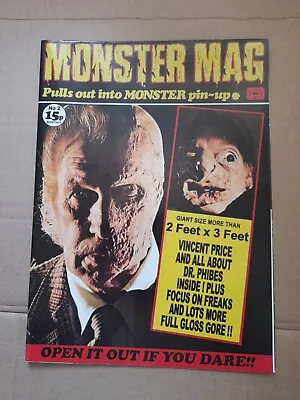 Buy Monster Mag #2, New. Dr Phibes, Giant Poster, Vincent Price, Freaks Gore • 6.49£