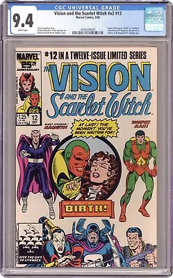 Buy Vision And The Scarlet Witch #12 CGC 9.4 1986 4394339009 • 65.24£