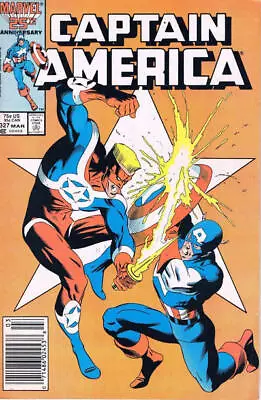 Buy Captain America (1st Series) #327 (Newsstand) FN; Marvel | Mark Gruenwald Mike Z • 21.74£
