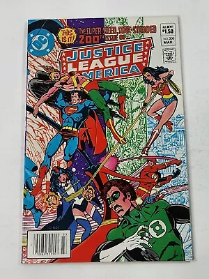 Buy Justice League Of America 200 NEWSSTAND George Perez Wraparound Cover 1982 • 11.64£