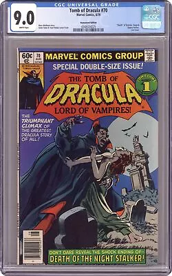 Buy Tomb Of Dracula #70N CGC 9.0 Newsstand 1979 4348324025 • 93.36£