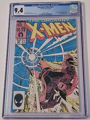 Buy Uncanny X-Men #221 CGC 9.4  NM- 1st Mr. Sinister Appearance Key! • 77.80£