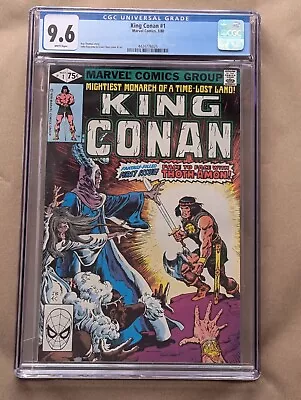 Buy Conan The King #1 CGC 9.6 1980 WHITE PAGES • 42.67£