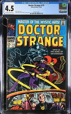 Buy Doctor Strange #175 12/1968 CGC 4.5 OW/W Asmodeus Wong 4330272010 • 90£