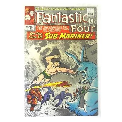 Buy Fantastic Four #33  - 1961 Series Marvel Comics Fine+ / Free USA Shipping [d • 299.14£