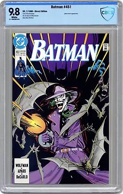Buy Batman #451 CBCS 9.8 1990 21-198539E-024 • 64.46£
