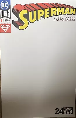 Buy Superman BLANK #1 - 24 Hour Comic Day - Sketch Art Pad - 2018 DC NEW • 9.99£