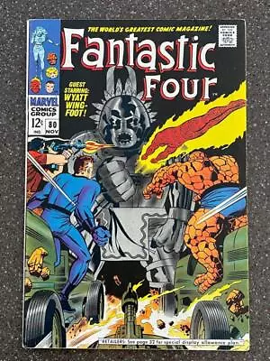 Buy Fantastic Four #80 Silent Fox Inhumans 1968 Jack Kirby Art Marvel Comics VF • 34.95£