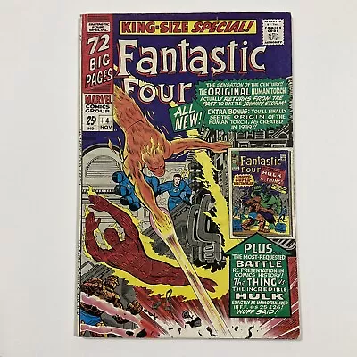 Buy Fantastic Four Annual 4 Fine- Fn- 5.5 Marvel 1972 • 15.52£