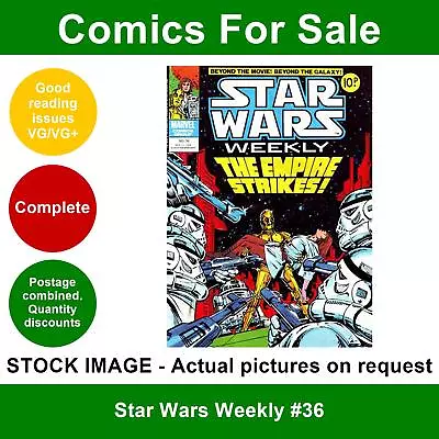 Buy Star Wars Weekly #36 Comic - VG/VG+ 11 October 1978 - Marvel UK • 3.49£