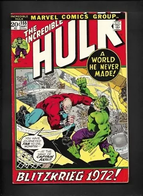 Buy Incredible Hulk 155 VF- 7.5 Hi-Res Scans • 23.30£