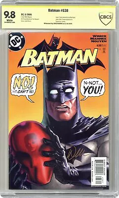 Buy Batman #638A 1st Printing CBCS 9.8 SS Mahnke 2005 20-0E0F837-006 • 166.97£