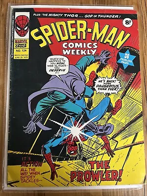 Buy Spider-Man Comics Weekly #124 1975 Marvel UK Sent In A Cardboard Mailer • 4.79£