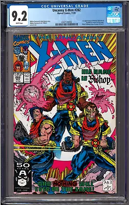 Buy Uncanny X-Men #282 CGC 9.2 White Pages 1st App Bishop • 37.66£