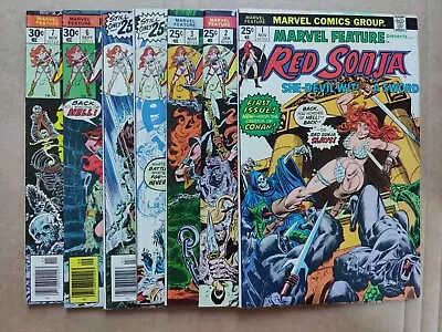Buy Marvel Feature 1 - 7 COMPLETE Series Frank Thorne Red Sonja 2 3 4 5 6 Conan (2) • 59.80£