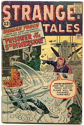 Buy Strange Tales #103 1962- Human Torch- Jack Kirby Silver Age G- • 44.56£