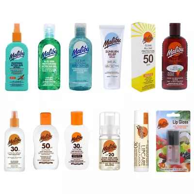 Buy Malibu Sun Tan Protection Lotion Spray Dry Oil Creams All SPF's - 82 Variations • 9.99£