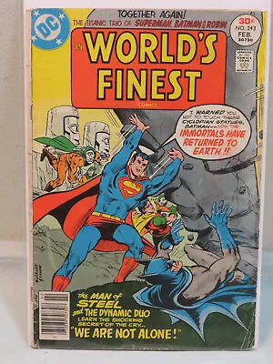Buy Vintage DC Comics World's Finest Superman Batman And Robin #243, February 1977 • 3.10£