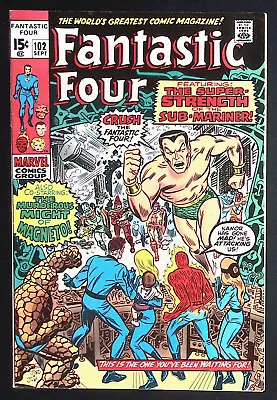 Buy Fantastic Four #102 VF 8.0  Sub-Mariner, Magneto; Last Regular Kirby Issue • 38.79£
